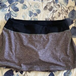 lululemon athletica Black and Gray Skort
